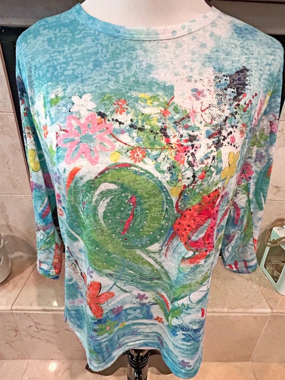 Creation Whimsical Colorful Blouse